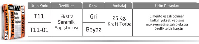 Limestone T11 Extra Seramik Yapıştırıcısı(64/Palet)✓
